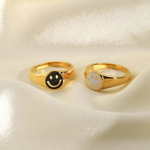 Load image into Gallery viewer, smiley hippie jewelry gold. summer ring trends.
