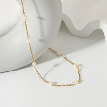 Load image into Gallery viewer, 18k Gold Plated Pearl Chain Necklace
