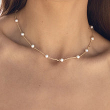 Load image into Gallery viewer, 18k Gold Plated Pearl Chain Necklace
