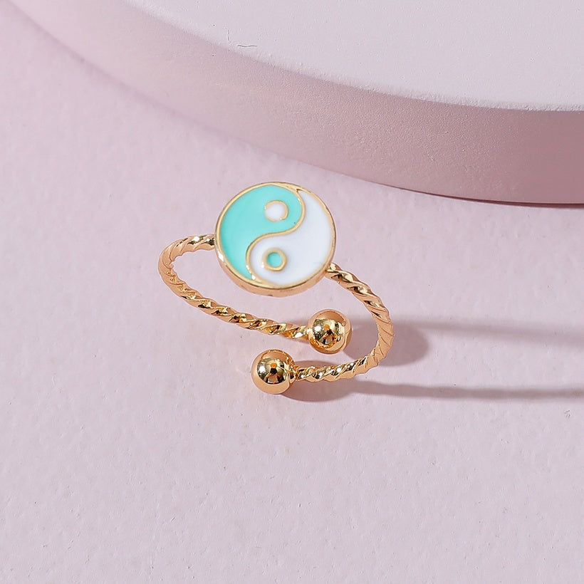 Yin Yang Ring (Turquoise)